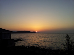 2016/08/13_忍路湾の夕日