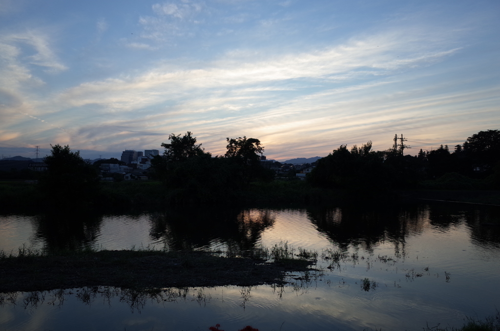 2015/09/22_高麗川の夕暮れ