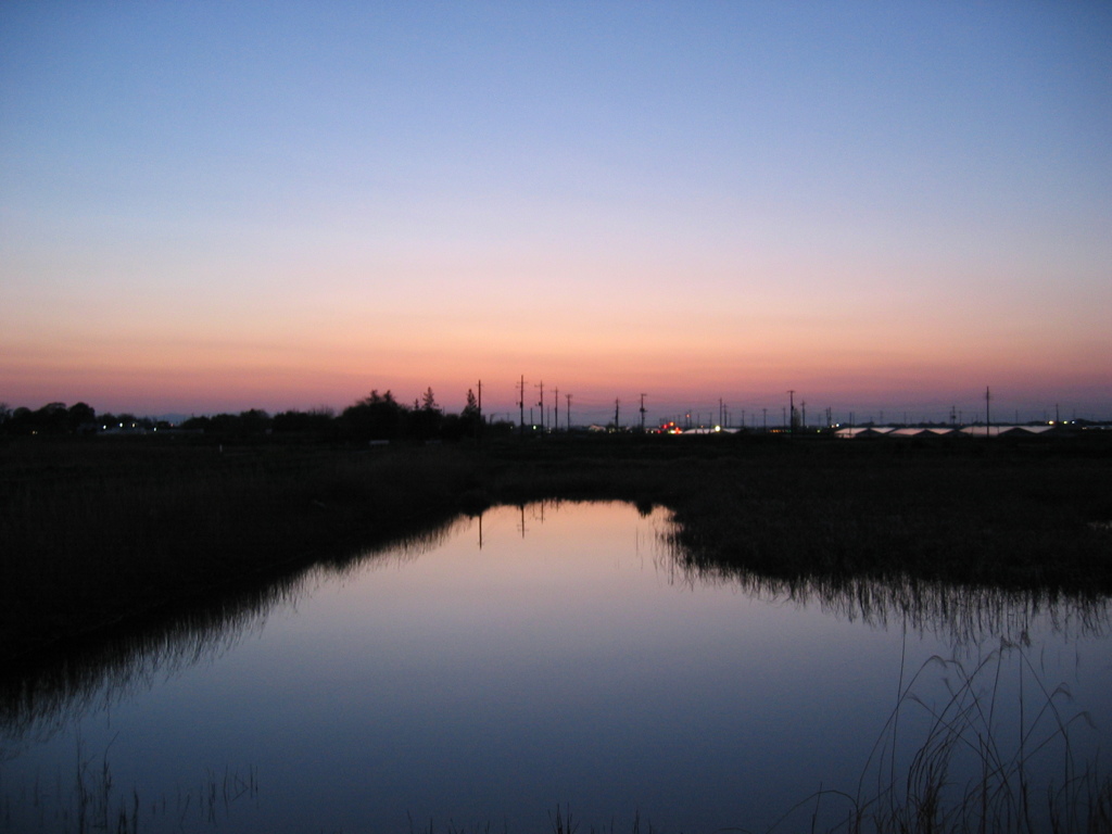 2017/04/15_溜め池の夕暮れ