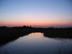 2017/04/15_溜め池の夕暮れ