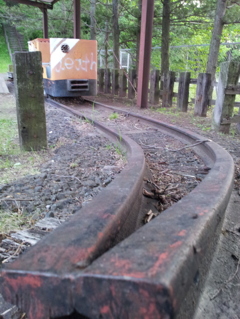 2016/04/30_トロッコ公園 天の川ステーションのレールと機関車