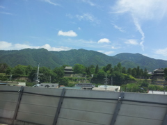 2017/06/13_北陸新幹線から上田城を望む