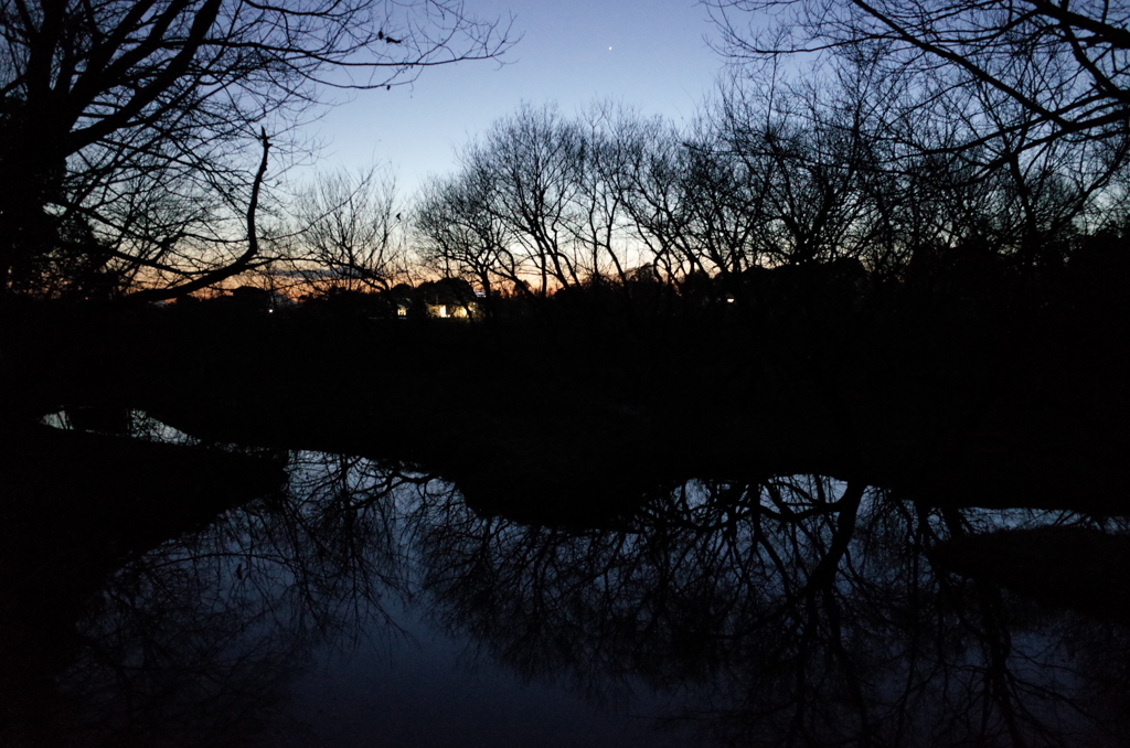 2015/02/14_夕暮れの秋葉の森総合公園