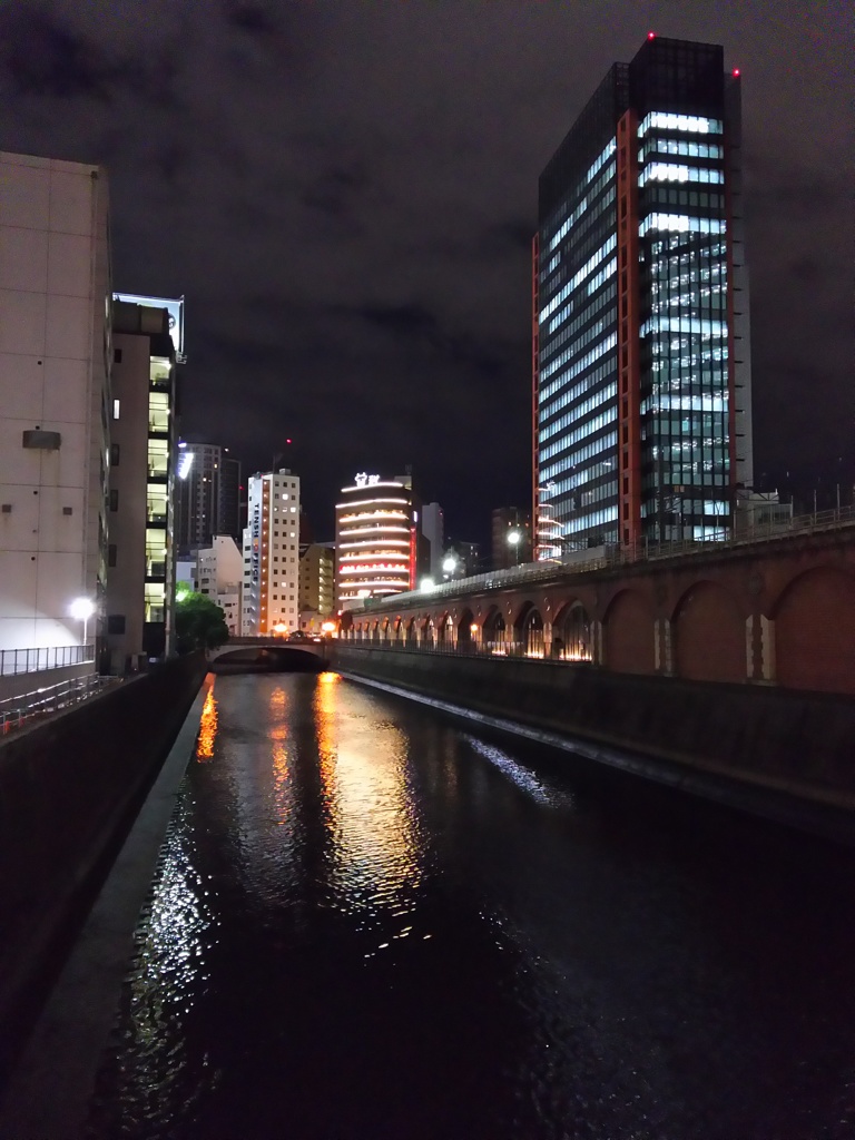 2017/02/23_昌平橋から神田川の夜景