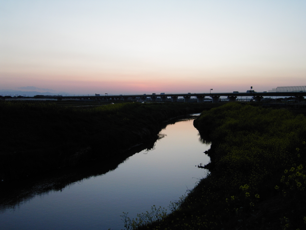 2017/04/15_野通川の夕暮れ