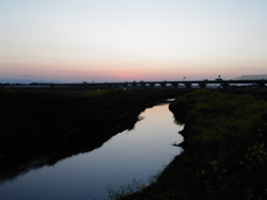 2017/04/15_野通川の夕暮れ
