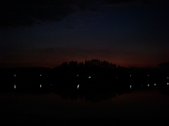 2015/10/17_伊佐沼の夕暮れ