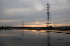 2015/05/31_水田の夕暮れ