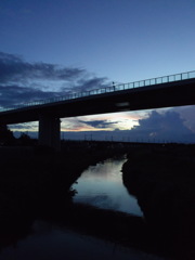 2016/07/31_元荒川の夕暮れ