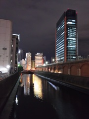 2017/02/24_昌平橋から神田川の夜景