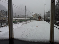 2016/12/10_宇奈月温泉駅の足湯「くろなぎ」