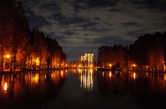 2014/12/07_夕暮れの別所沼公園