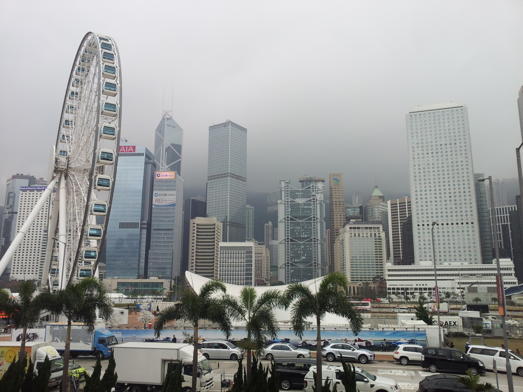 2017/03/12_香港摩天輪とビル群