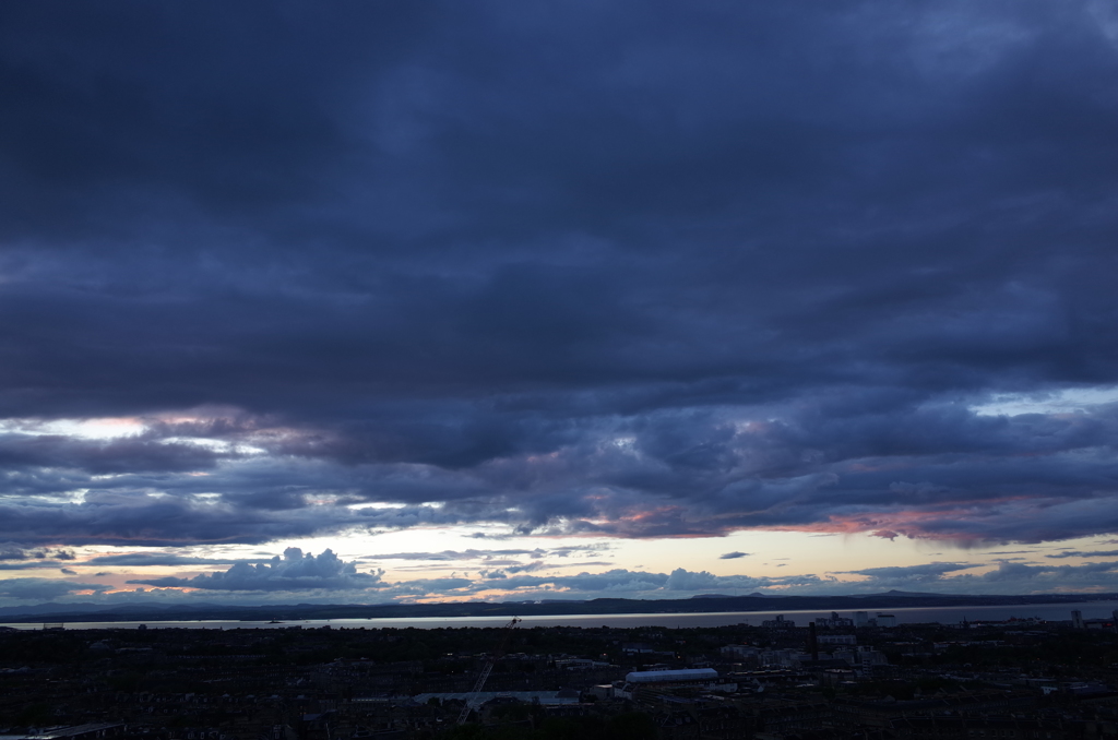 2016/05/21_カールトン・ヒルからフォース湾の夕暮れを望む