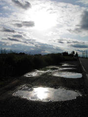 2017/05/14_水溜まりに晴れ間