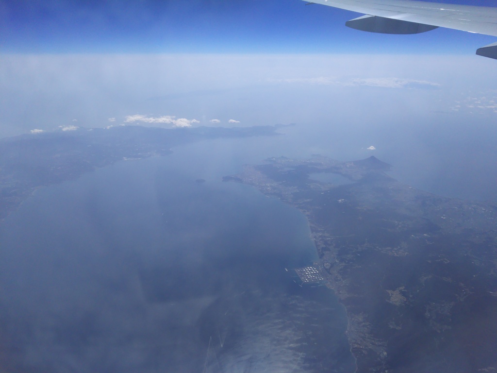 2017/03/11_機窓風景 大隅半島と薩摩半島