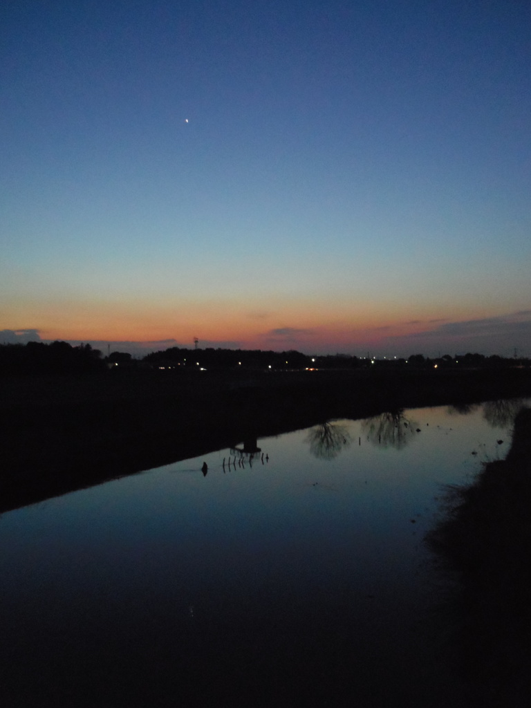 2017/03/04_元荒川の夕暮れ