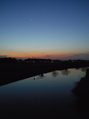 2017/03/04_元荒川の夕暮れ