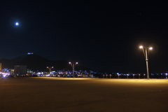 2016/08/12_夜の函館港と函館山