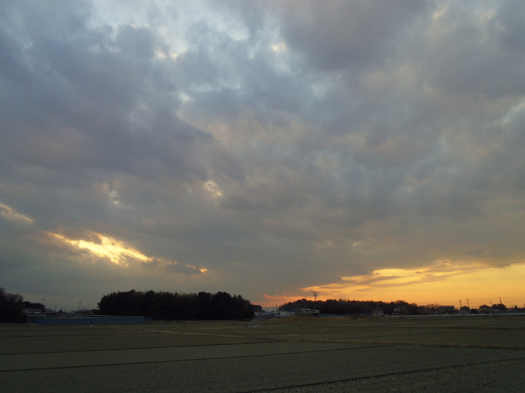 2017/02/25_田園の夕暮れ