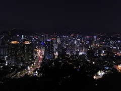 2017/06/17_南山公園からソウル市街の夜景を望む