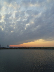 2017/03/25_溜め池の夕暮れ