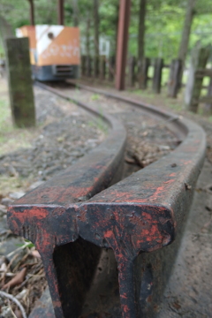 2016/05/01_トロッコ公園 天の川ステーションのレールと機関車