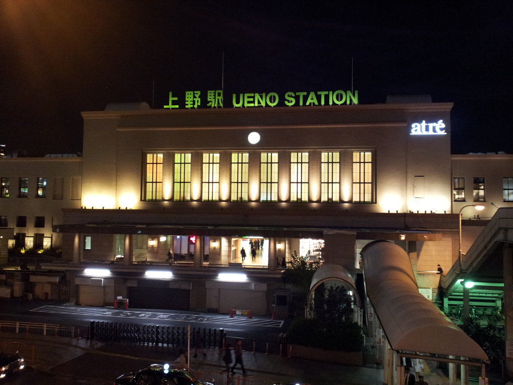 2016/12/12_夜の上野駅
