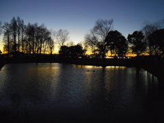 2016/12/30_さきたま古墳公園の夕暮れ