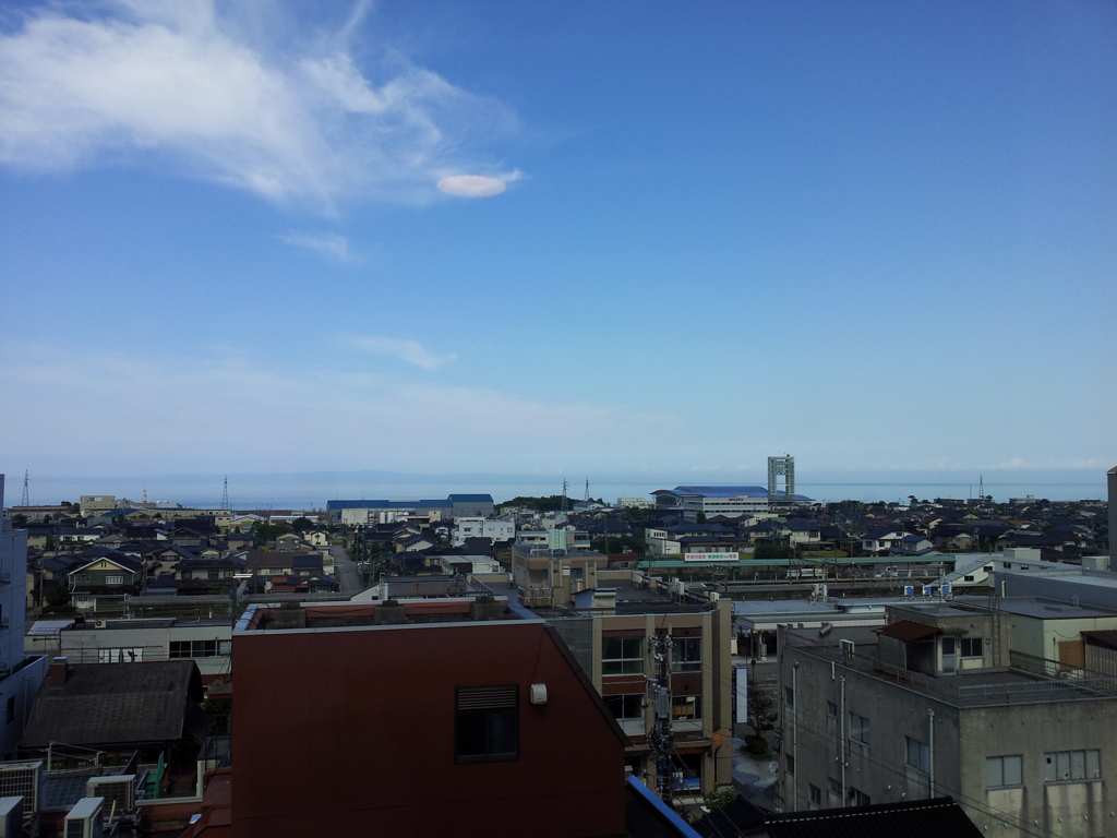 2017/09/05_宿から富山湾を望む