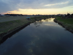 2017/02/25_元荒川の夕暮れ