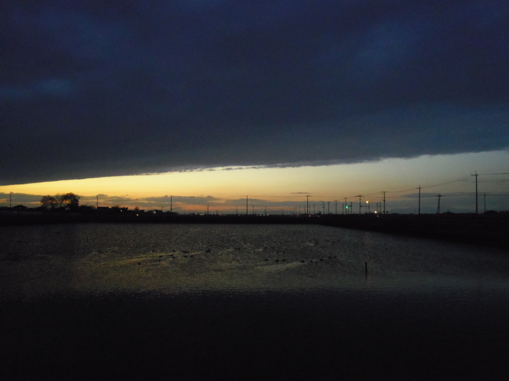 2017/02/18_溜め池の夕暮れ