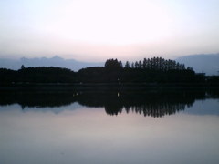 2015/09/27_伊佐沼の夕暮れ