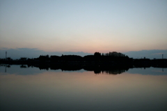 2015/09/27_伊佐沼の夕暮れ