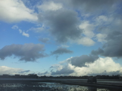 2017/01/12_車中から黒部近辺の空を望む