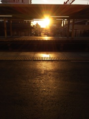 2018/01/06_上尾駅の西日