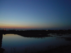 2017/04/15_溜め池の夕暮れ