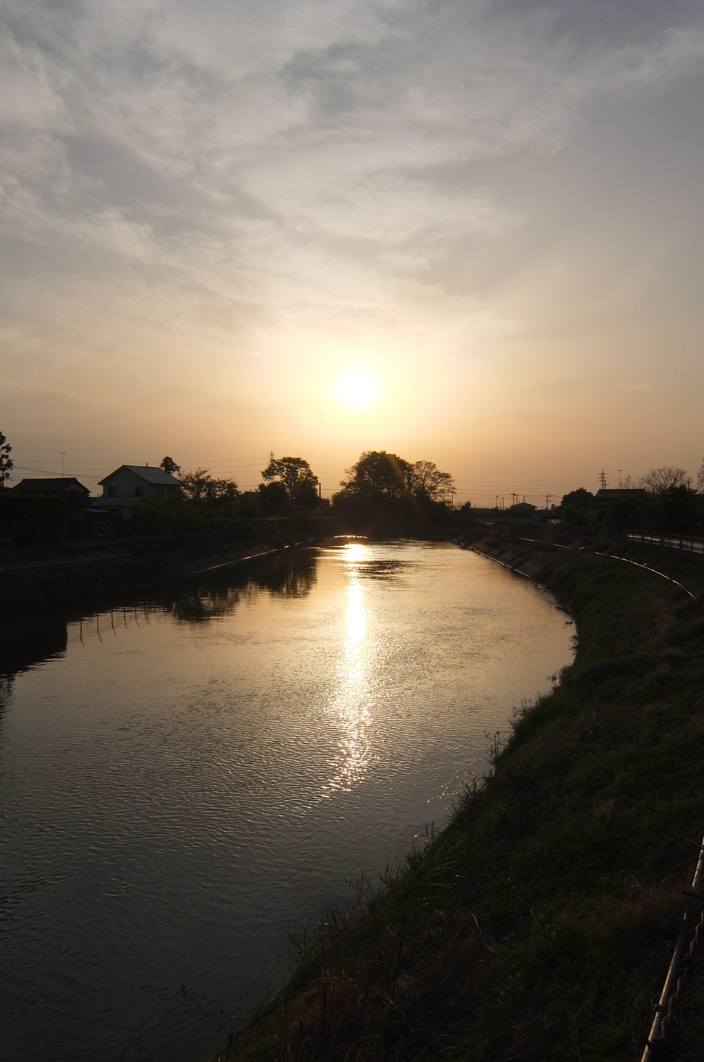 2015/04/18_見沼代用水の夕暮れ