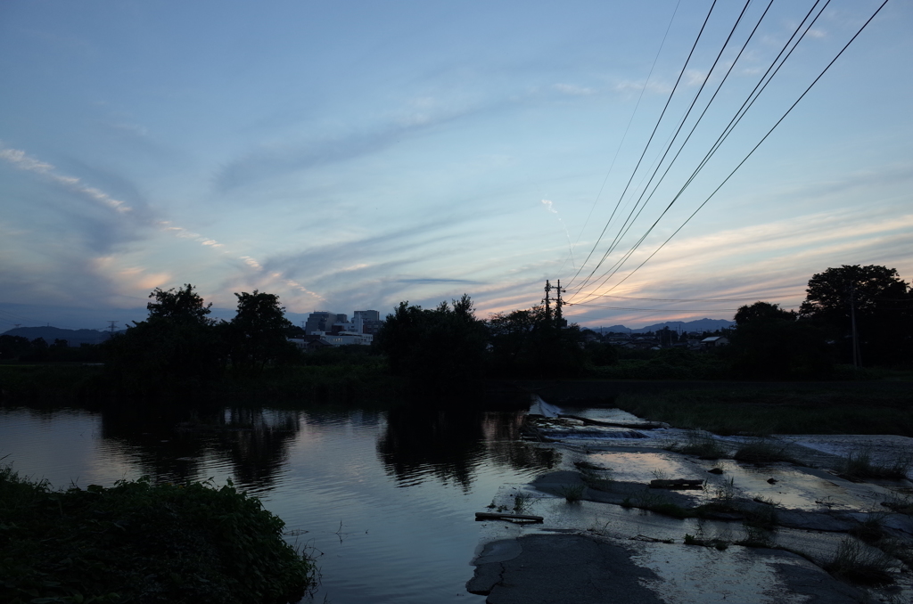 2015/09/22_高麗川の夕暮れ