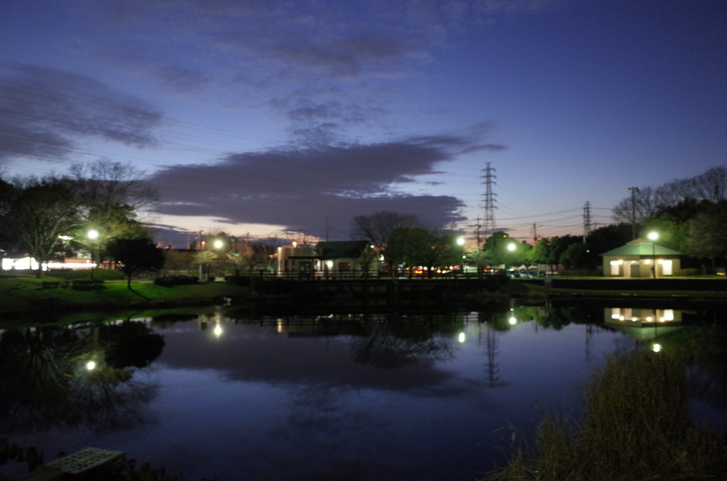 2015/12/30_西城沼公園の夕暮れ（没カット）