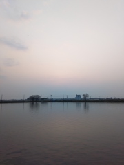 2017/03/19_溜め池の夕暮れ