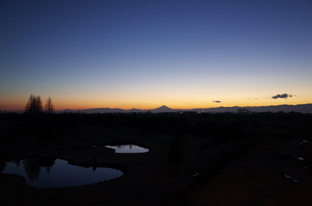 2016/12/29_荒川河川敷の夕暮れ