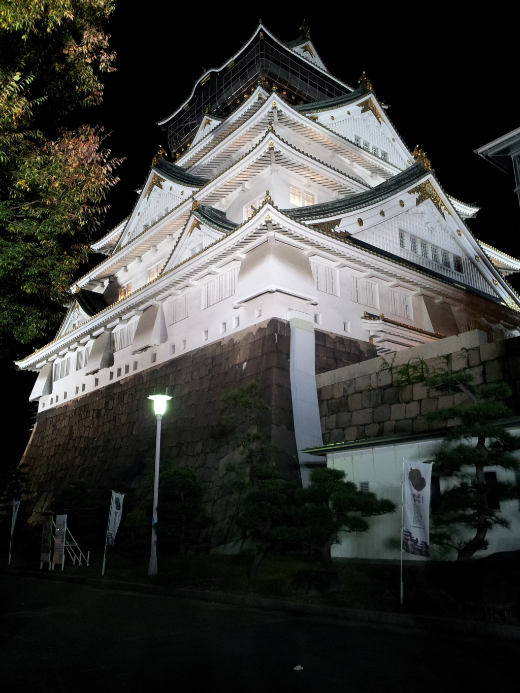 2017/10/27_夜の大阪城天守