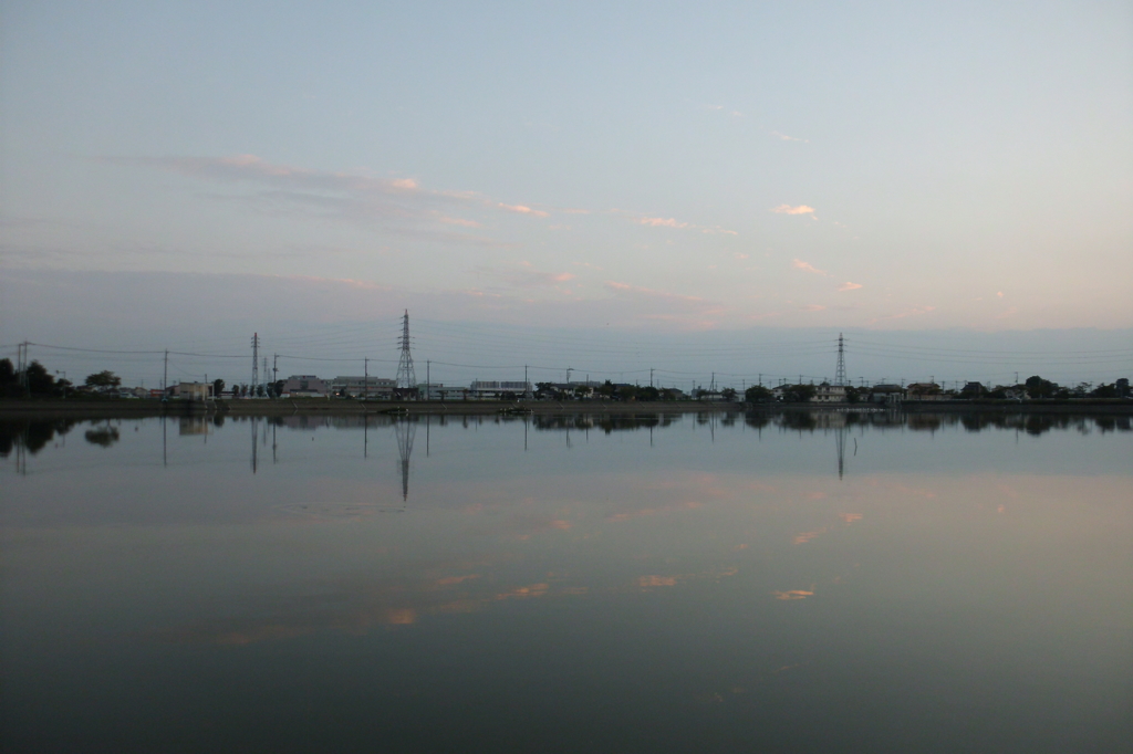 2015/09/27_伊佐沼の夕暮れ