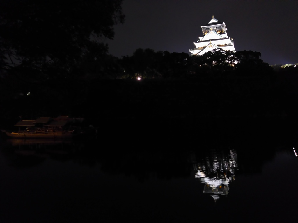 2017/10/27_夜の大阪城天守と御座船