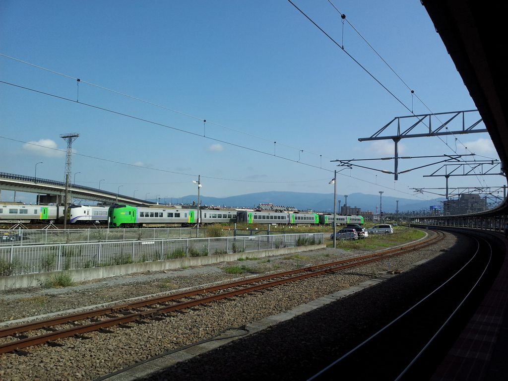 2016/08/13_函館駅ホームからの眺め