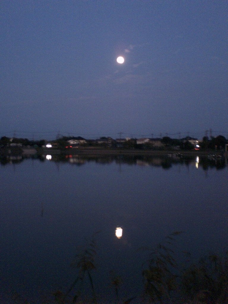 2015/09/27_伊佐沼の月夜