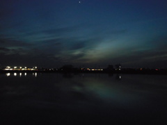 2017/02/26_溜め池の夕暮れ