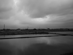 2017/05/27_水田の曇天