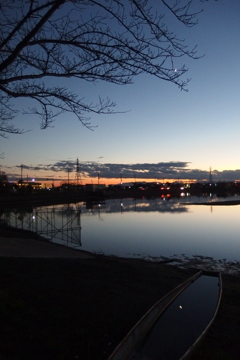 2015/11/15_伊佐沼の夕暮れ